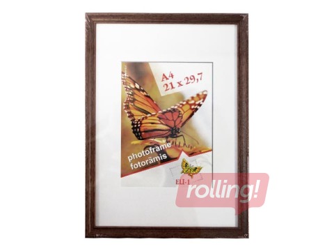 Photo frame Aura, A4, wooden, brown