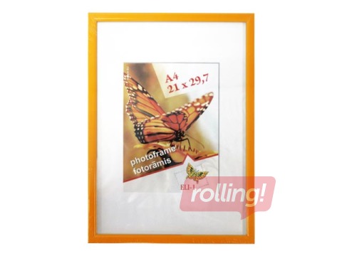 Photo frame Aura, A4, plastic, yellow