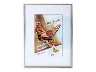 Photo frame Aura, 30 x 40 cm, plastic, antique silver