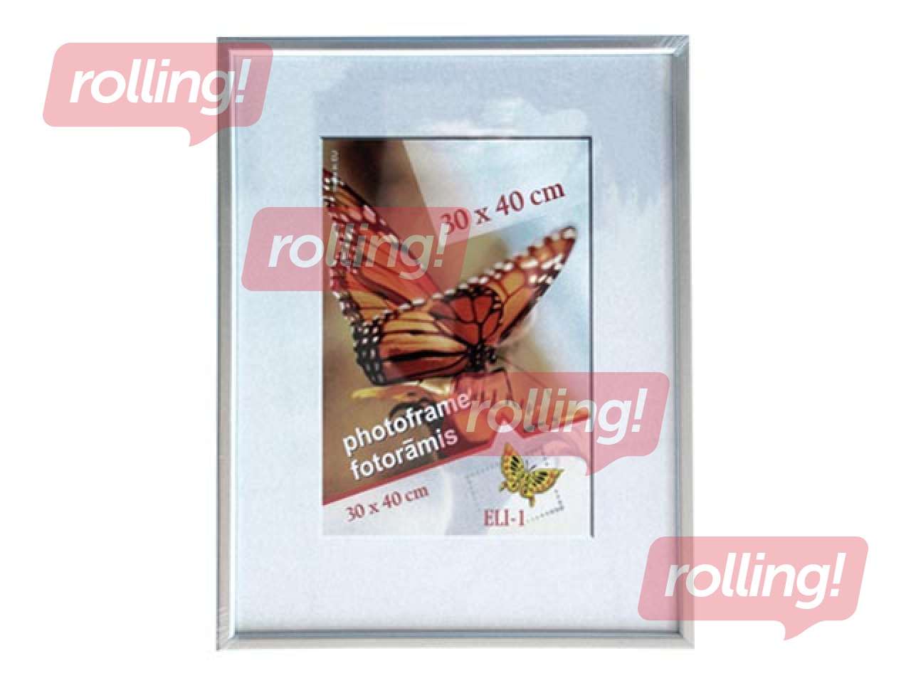 Foto rāmis Aura, A3, plastikāta, sudraba