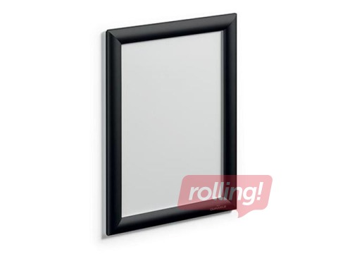 Alumīnija profilu rāmis ar skavām Durable, A4, melns