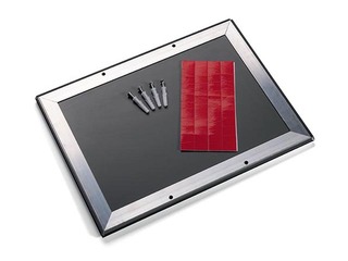 Алюминиевая рамка с зажимами Durable, A4, черная