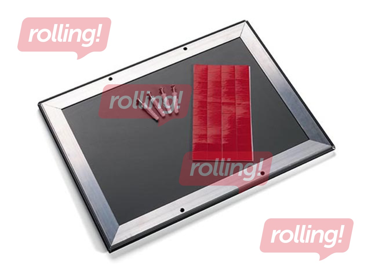 Алюминиевая рамка с зажимами Durable, A4, черная