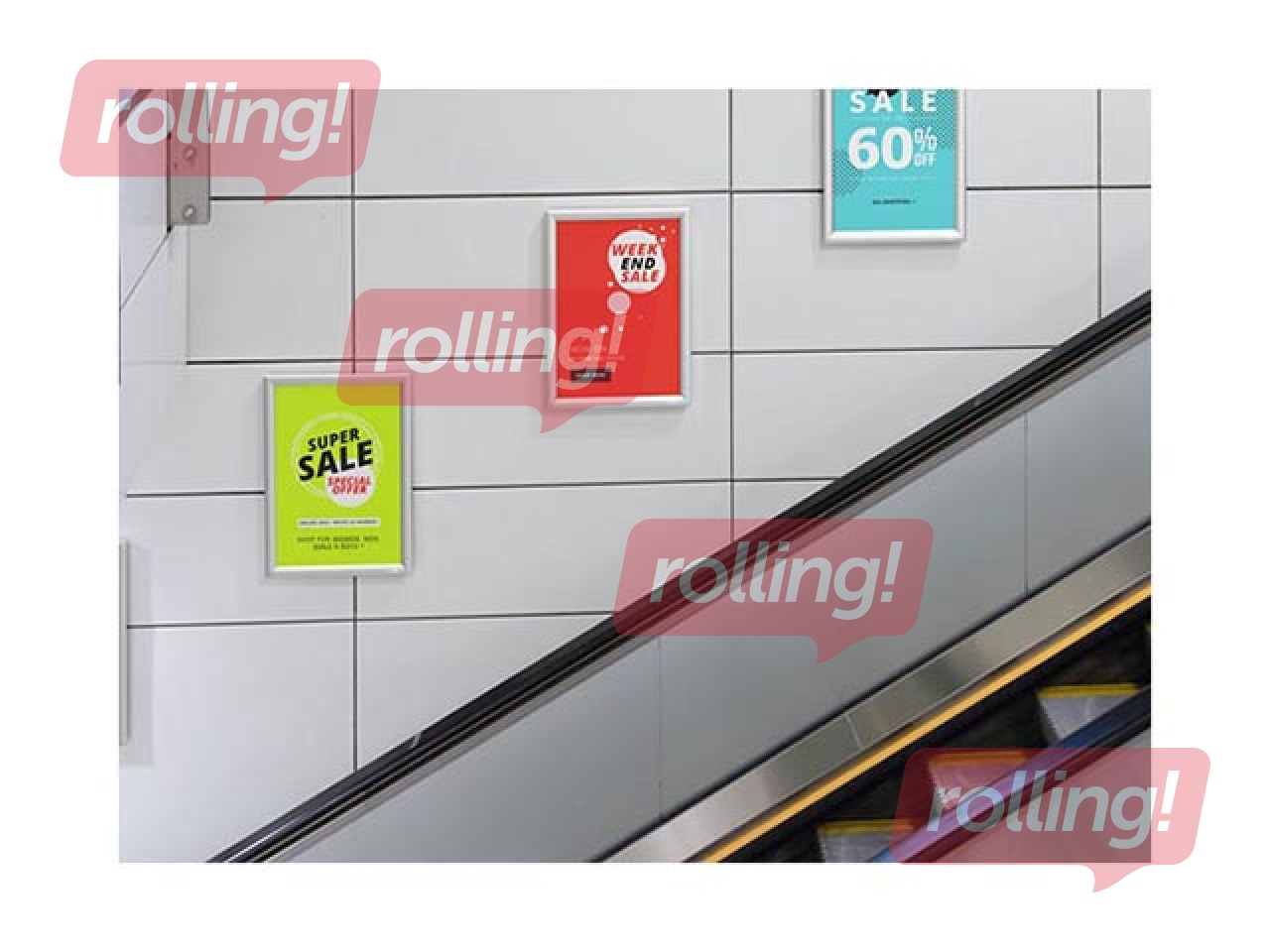 Alumiiniumprofiili raam koos klambritega Durable, A3, hõbedane