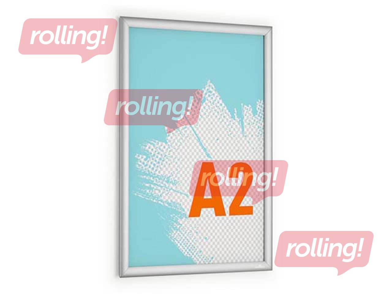 Алюминиевая рамка с зажимами Durable, A2, серебристая