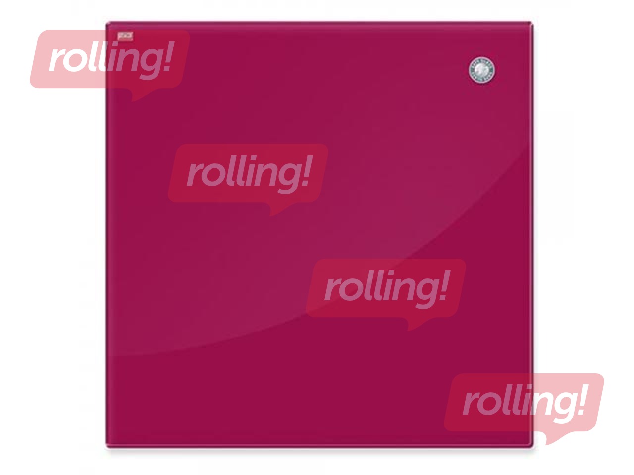 Magnetic glassboard 2x3,  80 x 60 cm, raspberry color