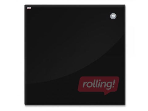 Magnetic glassboard 2x3, 150 x 100 cm, black
