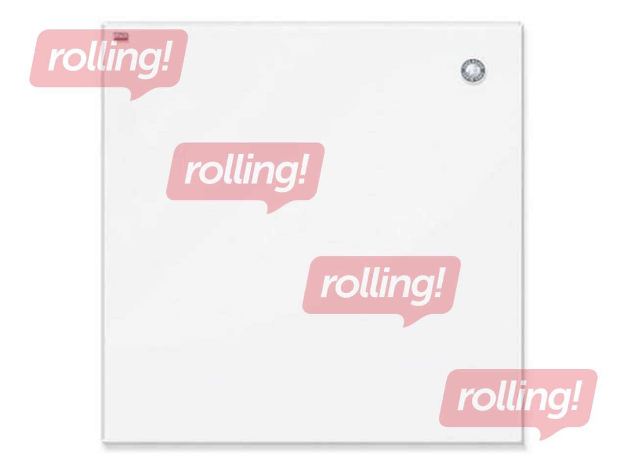 Magnetic glassboard 2x3, 150 x 100  cm, white