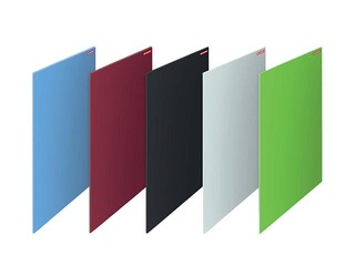 Glass board Memoboards, magnetic, 45 x 45 cm, red