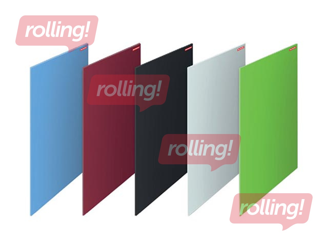 Glass board Memoboards, magnetic, 45 x 45 cm, red