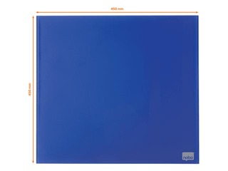 Стеклянная доска Nobo, магнитная, 45 x 45 см, синяя