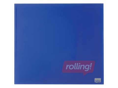 Stikla tāfele Nobo, magnētiska, 45 x 45 cm, zila