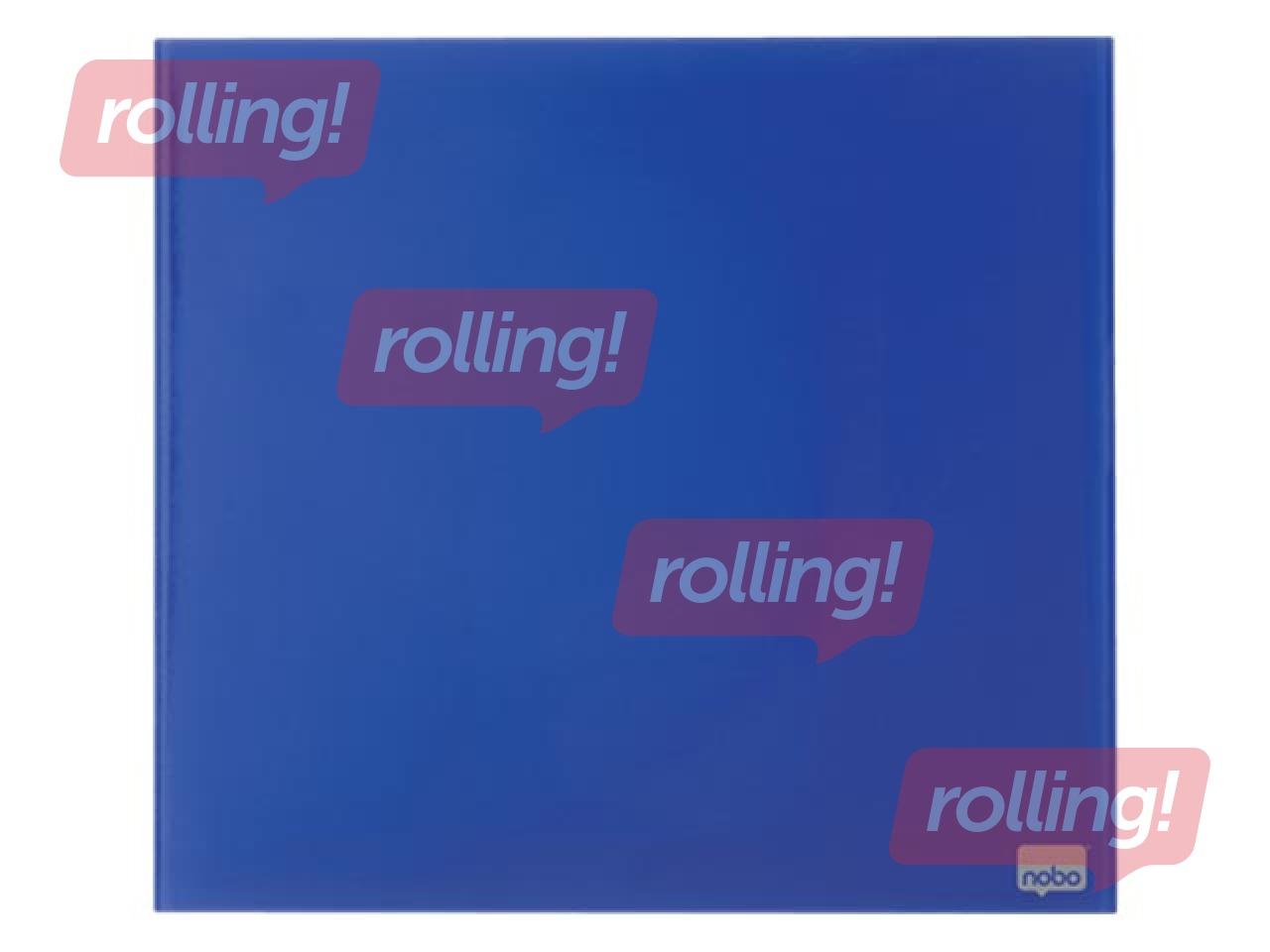 Stikla tāfele Nobo, magnētiska, 45 x 45 cm, zila