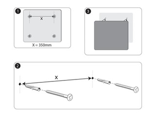 Stikla tāfele Nobo, magnētiska, 45 x 45 cm, zila