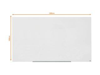 Stikla tāfele Nobo Impression Pro, magnētiska, 85