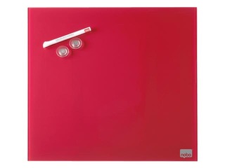 Стеклянная доска Nobo, магнитная, 45 x 45 см, красная