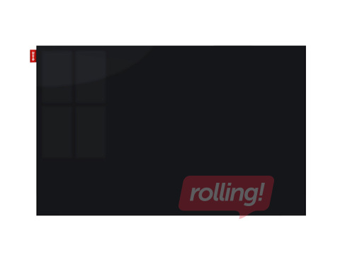 Stikla tāfele Memoboards, magnētiska, 80x60cm, melna