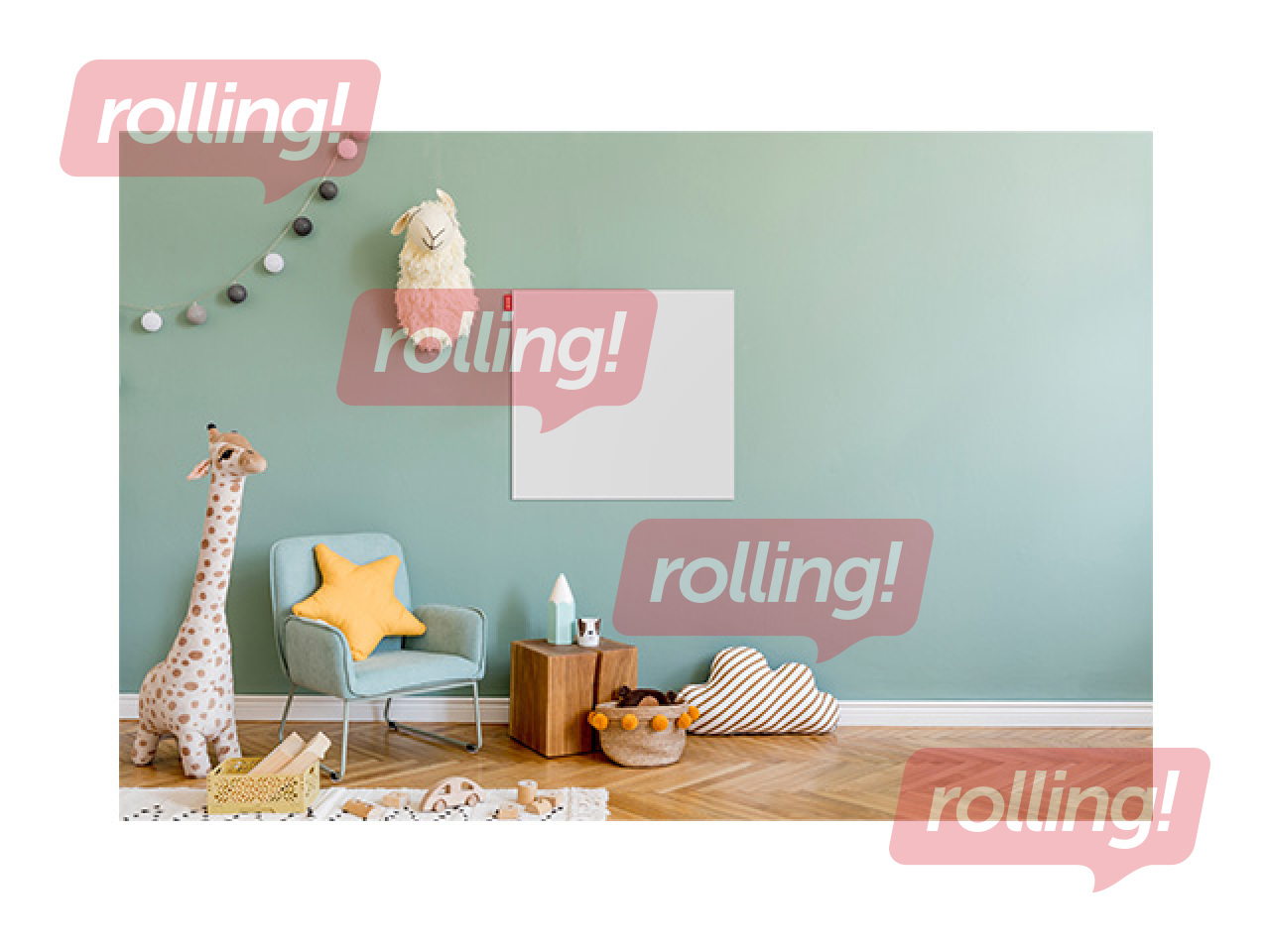 Stikla tāfele Memoboards, magnētiska, 150 x 100 cm, balta