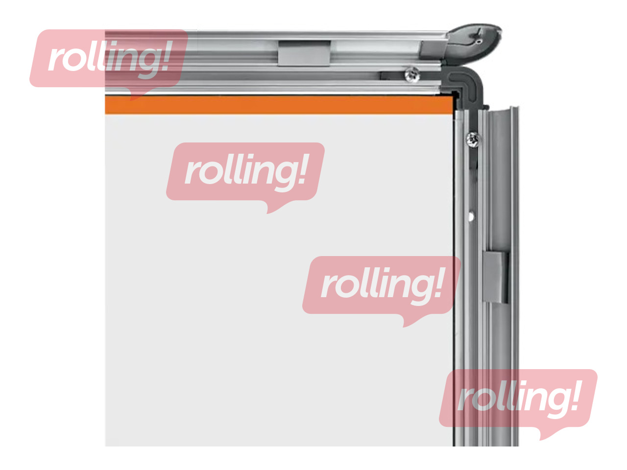 Informācijas stends alumīnija rāmī Nobo Essence, āra apstākļiem, A2, 47.5x89x7cm