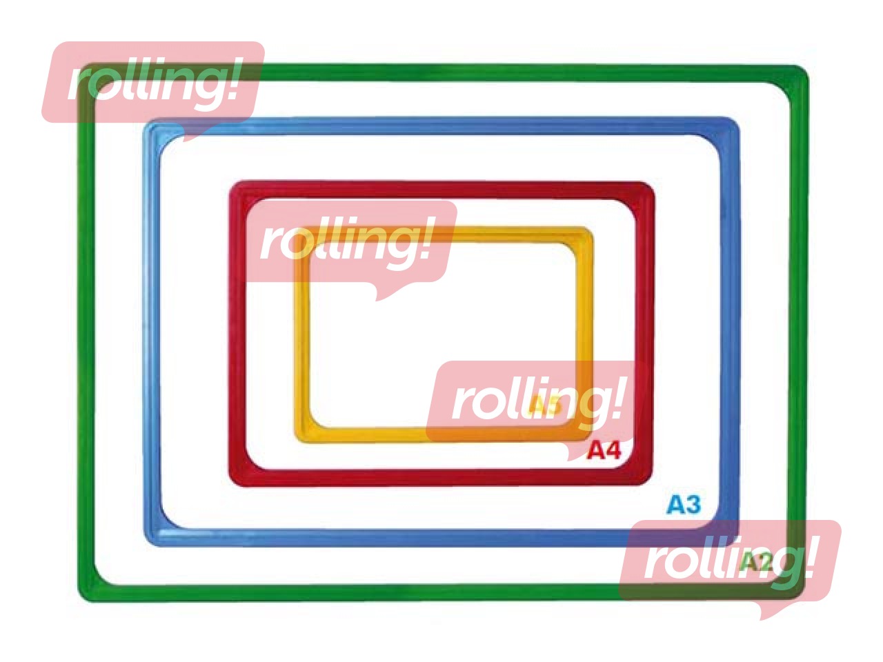 Plastmasas rāmis, A3, caurspīdīgs