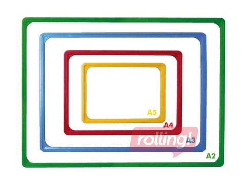 Plastmasas rāmis, A2, zaļš