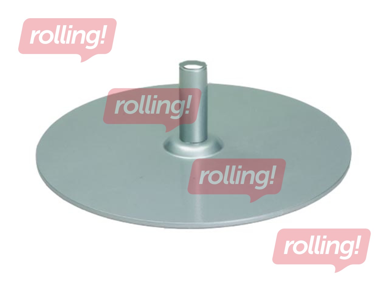 Pēda rāmju statīvam, metāla, pelēka