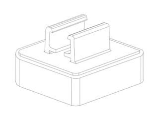 Magnēts rāmja stiprināšanai perpendikulāri virsmai
