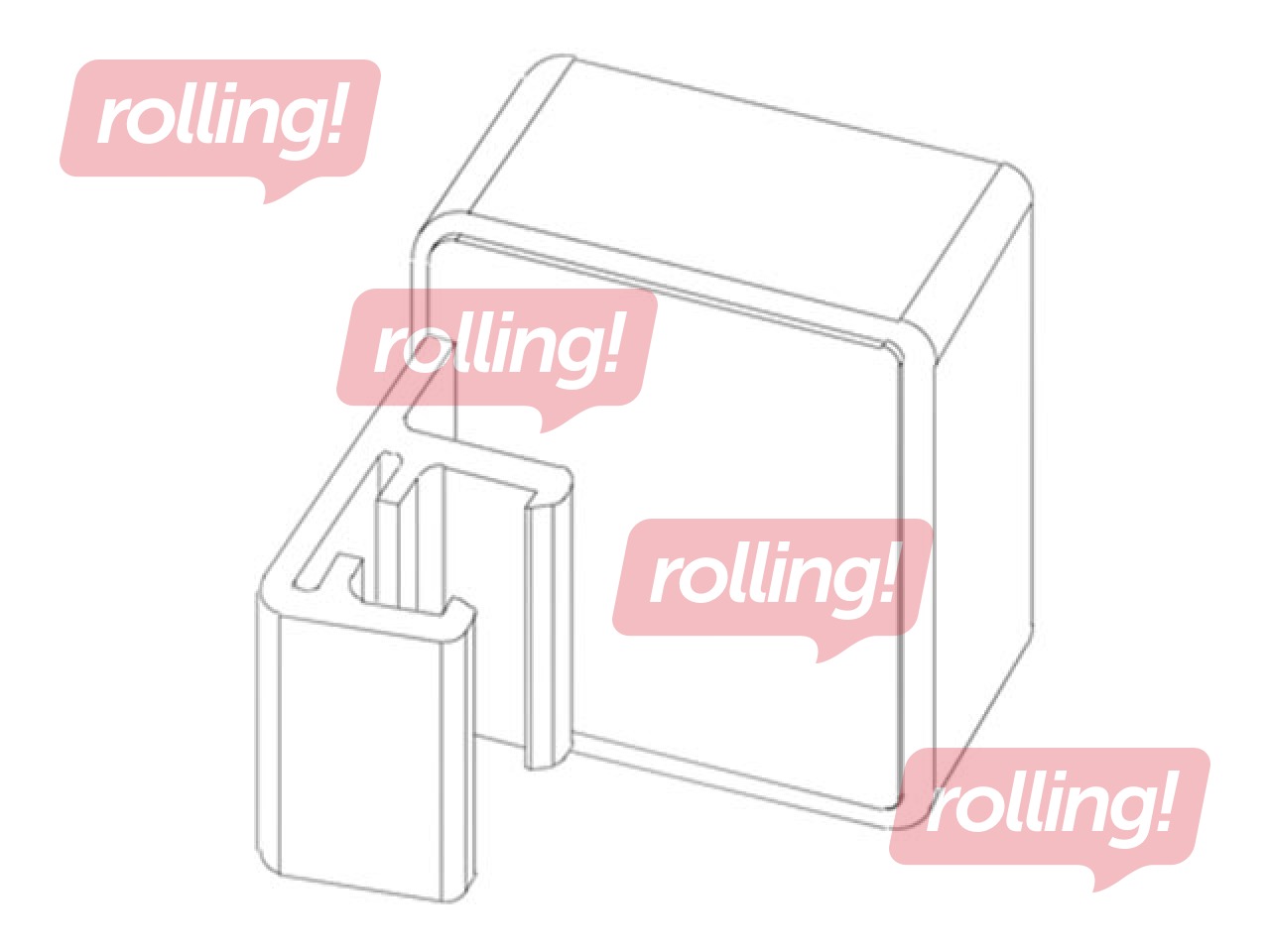 Магнит с зажимом для рам параллельно поверхности