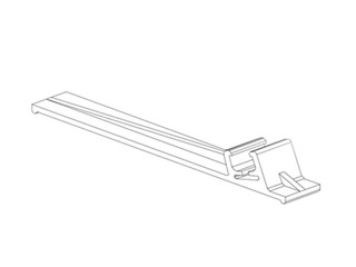 Table stand for plastic frames, angled