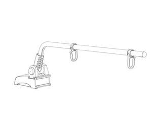 Aisle sign fixture, magnetic