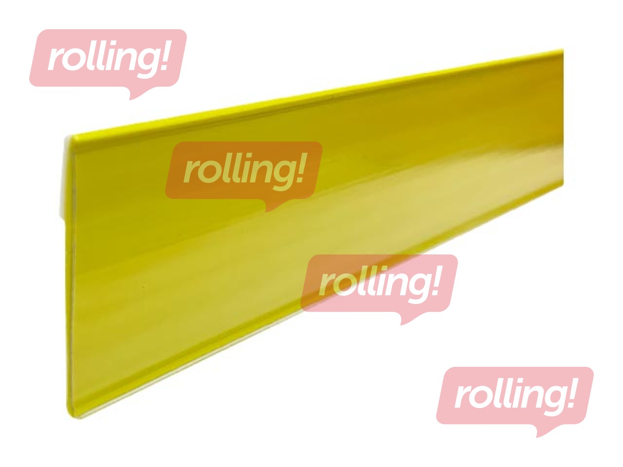 Cenu sloksne ar līmlenti, dzeltena, 39x1250 mm