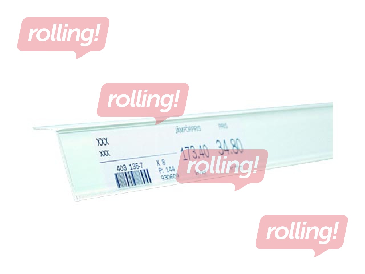 Hinnasildilint riiulitele, 39 x 885 mm