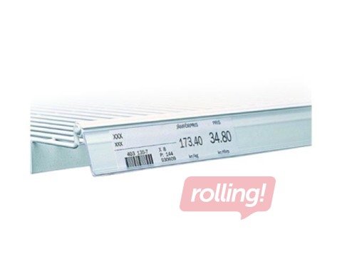 Ценникодержатель для проволочных изделий толщиной 6-7мм, красный, 39x885мм