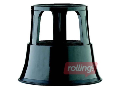 Mobile Step Stool  Alco, metal, black