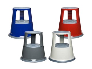 Mobile Step Stool  Alco, metal, black