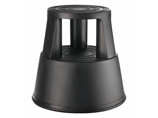 Mobile Step Stool  Alco, plastic, black
