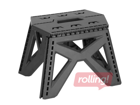 Step stool Springos, foldable, black, 23cm
