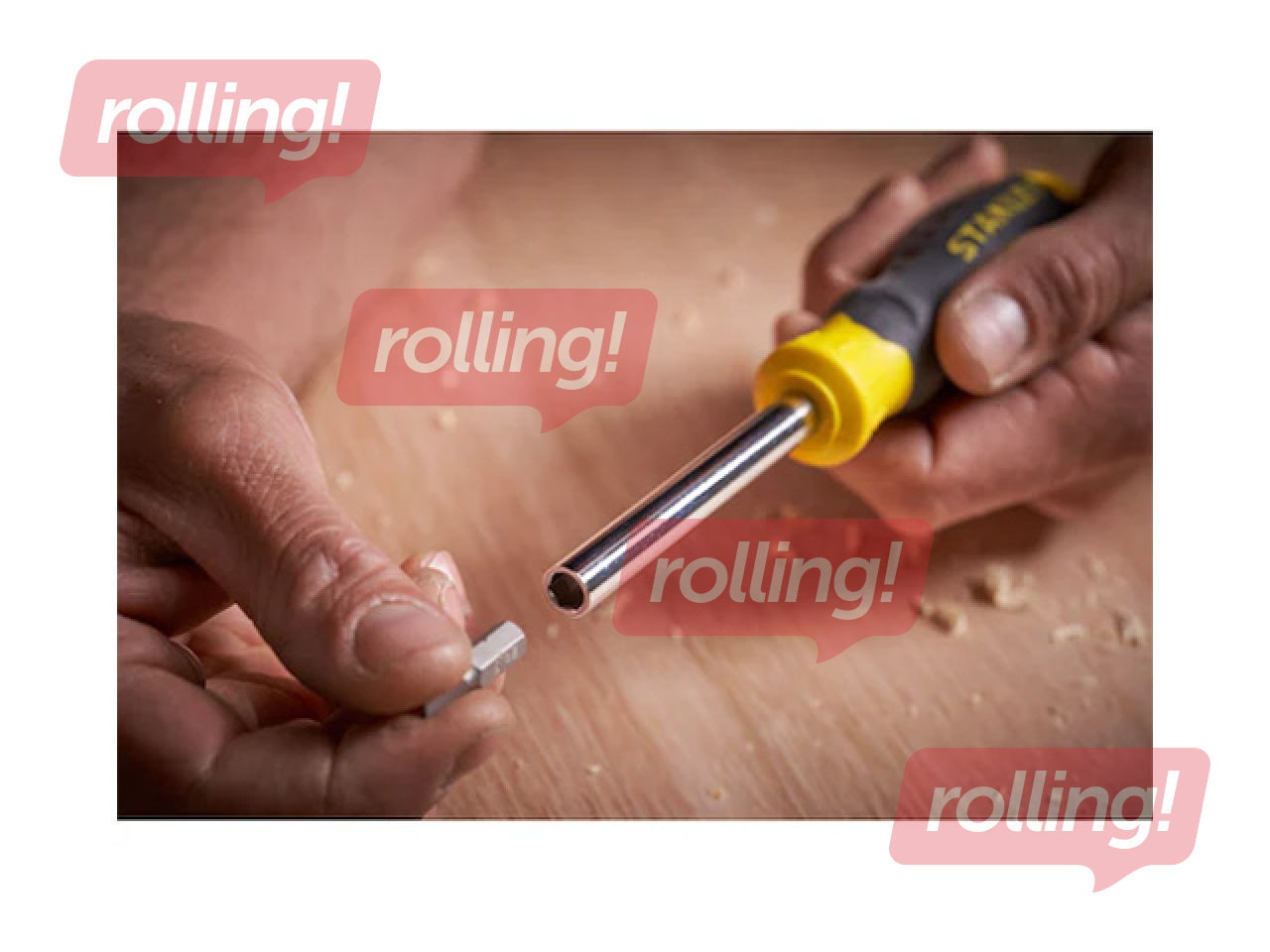 Skrūvgriežu uzgaļu komplekts Stanley, 34 gab