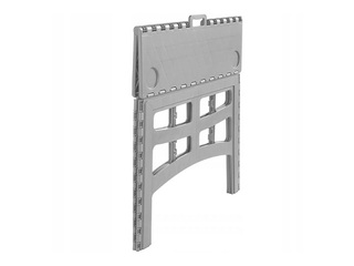 Table Keeeper Timo, foldable, grey, load capacity 80kg, 45x55x70cm