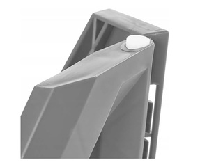 Pakāpienu soliņš Keeeper Tom, saliekams, pelēks, kravnesība 120kg, 29x39x20cm