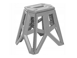 Taburett Keeeper Tom, kokkupandav, hall, kandevõime 120kg, 29x39x20cm