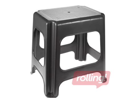 Pakāpienu soliņš Keeeper Max Maxi, tumši pelēks, 42.5x33.5x41cm