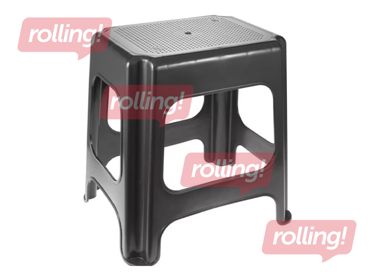 Pakāpienu soliņš Keeeper Max Maxi, tumši pelēks, 42.5x33.5x41cm