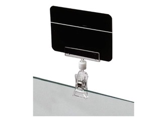 Clamp with sign holder, small