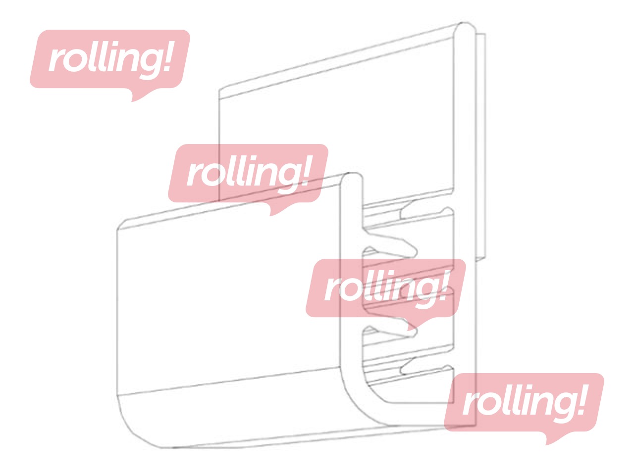 Zīmes turētājs, skava, 25mm