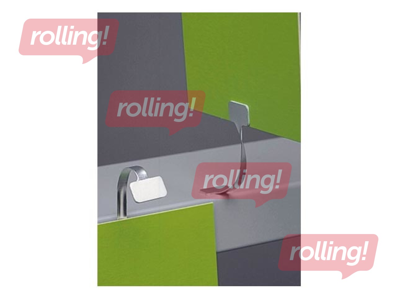 Alumīnija svārsteklis ar 2 līmlentām, 7,5 cm, 100 gab.