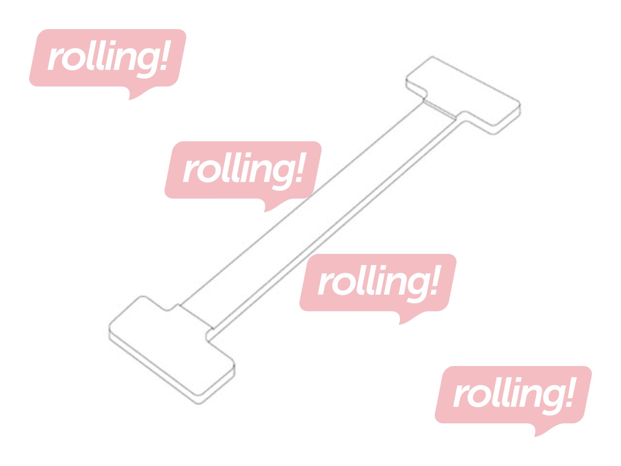 Wobbler Twinstick, 100 pcs