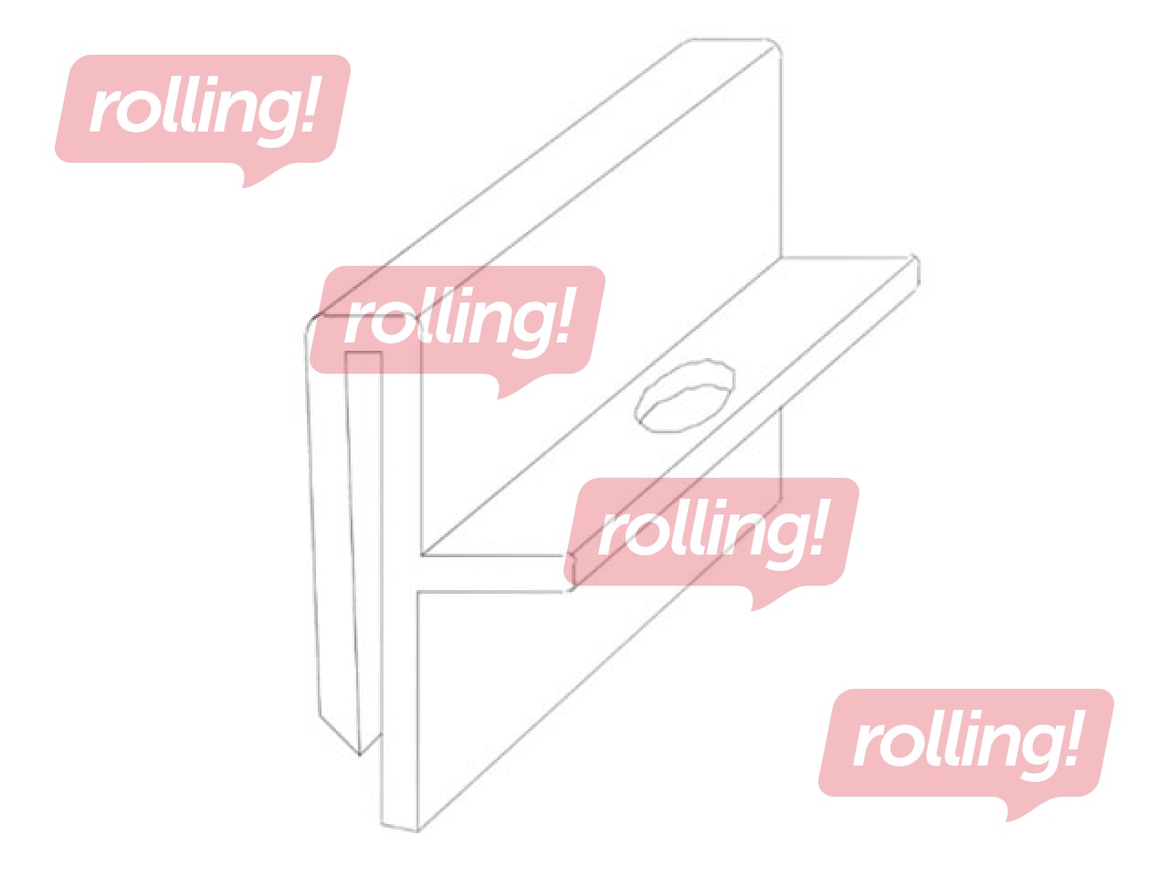 Kinnitus laele, 37x27mm