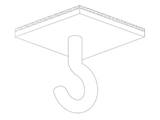 Hook for ceilings