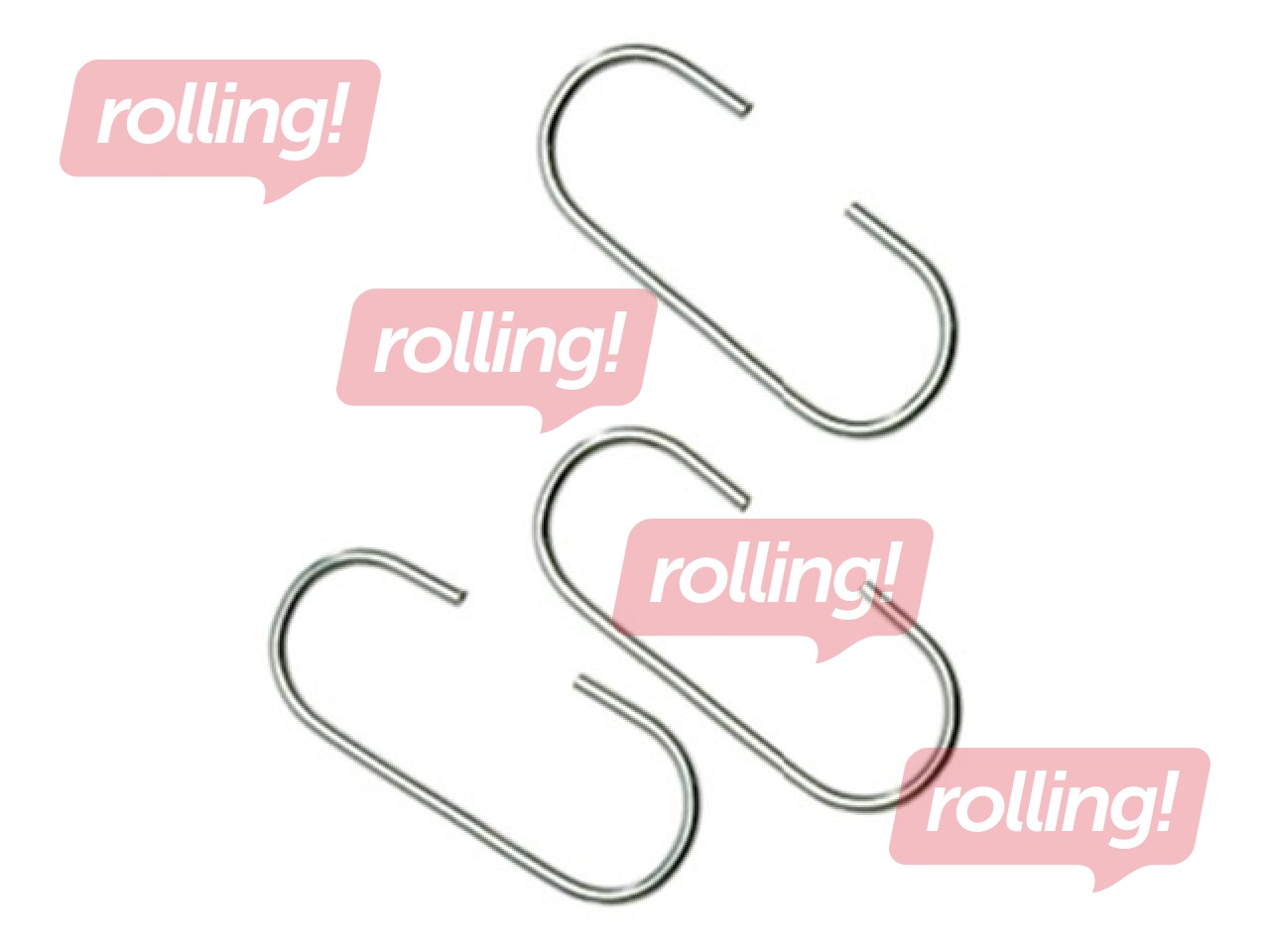 C-veida metāla āķis, 50 mm, 100 gab./iepak.